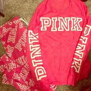 VS pink pj set